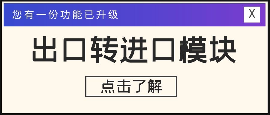 出口轉(zhuǎn)進(jìn)口升級(jí)！提單、費(fèi)用一鍵同步，且支持多分單同步！